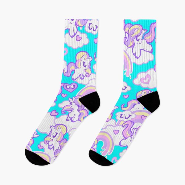 Item preview, Chibi Unicorn - Repeat Pattern - Baby Blue designed and sold by Penelope Barbalios.