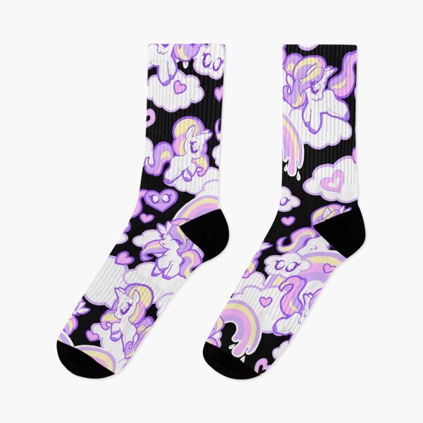Item preview, Chibi Unicorn - Repeat Pattern - Black designed and sold by Penelope Barbalios.