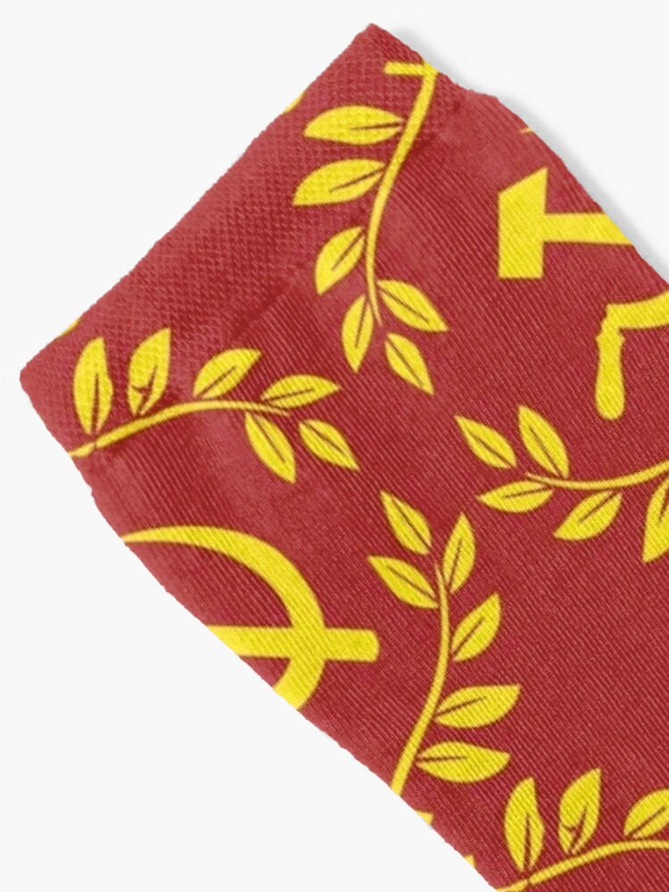 Communist Flag Shapes - Hammer & Sickle Socks for Sale by Chocodole