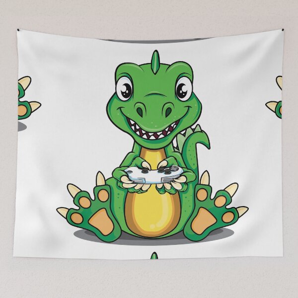 Item preview, Gamer Dinosaur designed and sold by In A Word | Minimal Statement Wear.