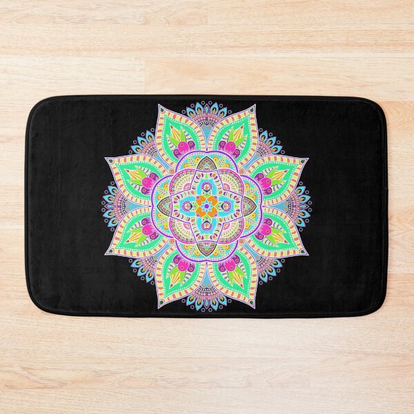 Item preview, Mandala 4 - Geometric Pattern with White Outline - on Black by Amanda M Lucas designed and sold by Amanda Lucas.