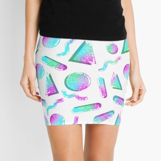 Holographic skirt 80s sale