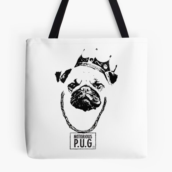 Item preview, Notorious P.U.G. designed and sold by 8Bit Socks & Stickers.