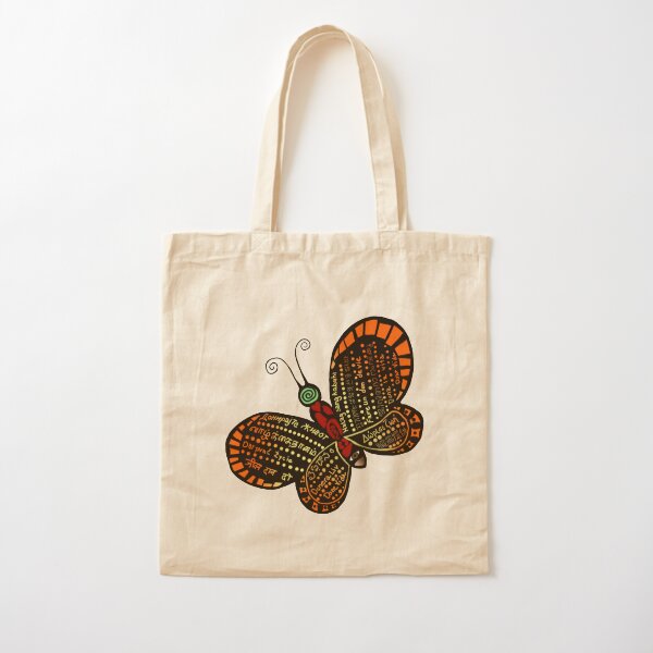 Donate Life Butterfly 2 Cotton Tote Bag