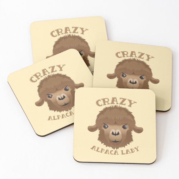 Item preview, Crazy alpaca lady (new cute face) designed and sold by jazzydevil.