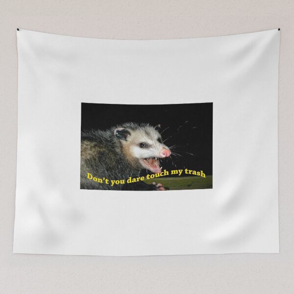 Item preview, Don't touch my trash opossum meme designed and sold by chase-the-girl.