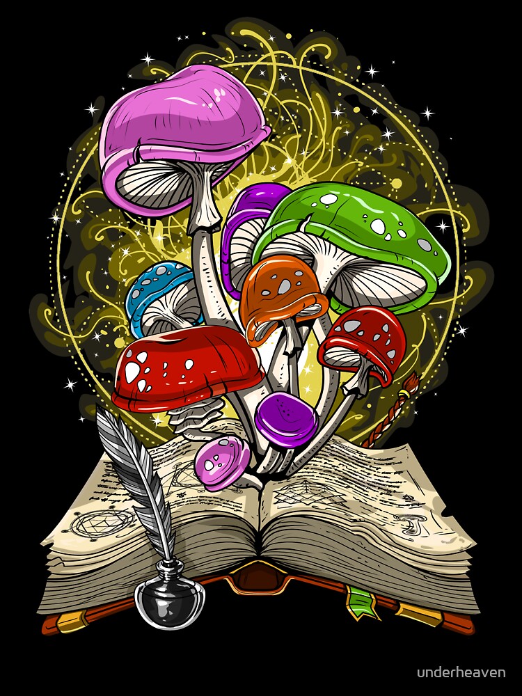 Fantasy Magic Mushrooms" Kids T-Shirt by underheaven | Redbubble