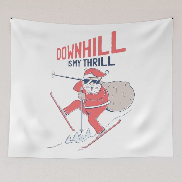 Item preview, Santa on skis. designed and sold by emphatic.