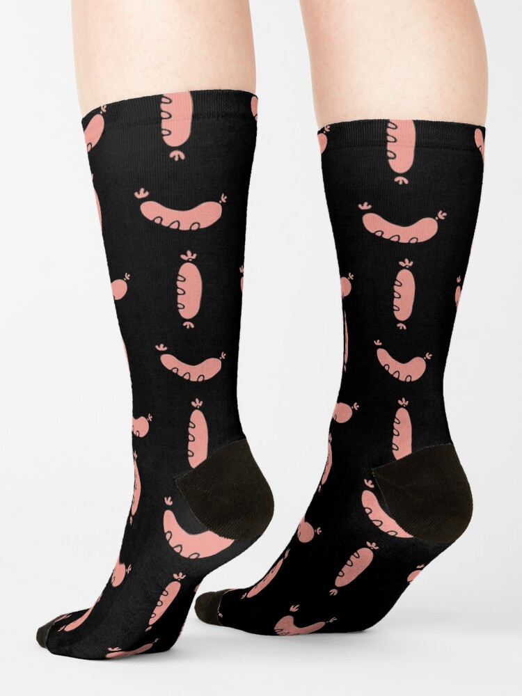 Alternate view of Sausages - the breakfast of champions Socks