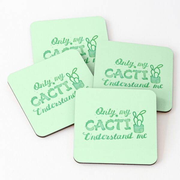 Item preview, Only my CACTI understand me (many cactus) designed and sold by jazzydevil.