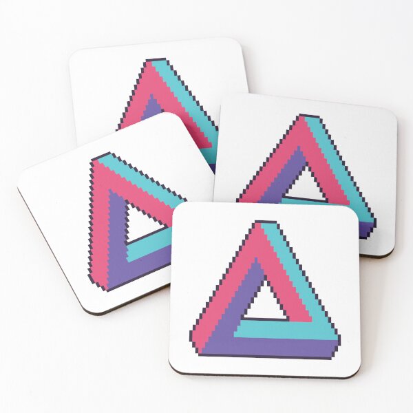 Item preview, infinite triangle 8 bit oldschool gamer design designed and sold by KleinJenny.