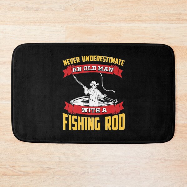 Item preview, Never Underestimate An Old Man With A Fishing Rod designed and sold by teesaurus.