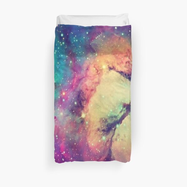 BrIght Colorful Galaxy Duvet Cover