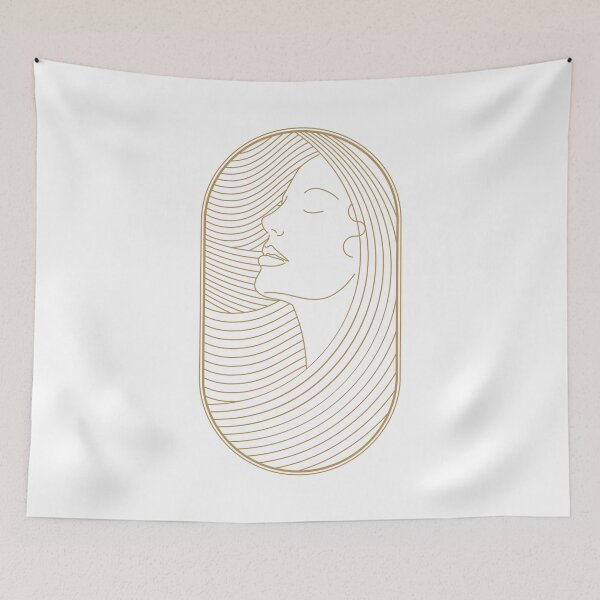 Item preview, A Sleeper`s Dream Beauty Retro Girl Vintage Art Deco Geometric designed and sold by 108dragons.