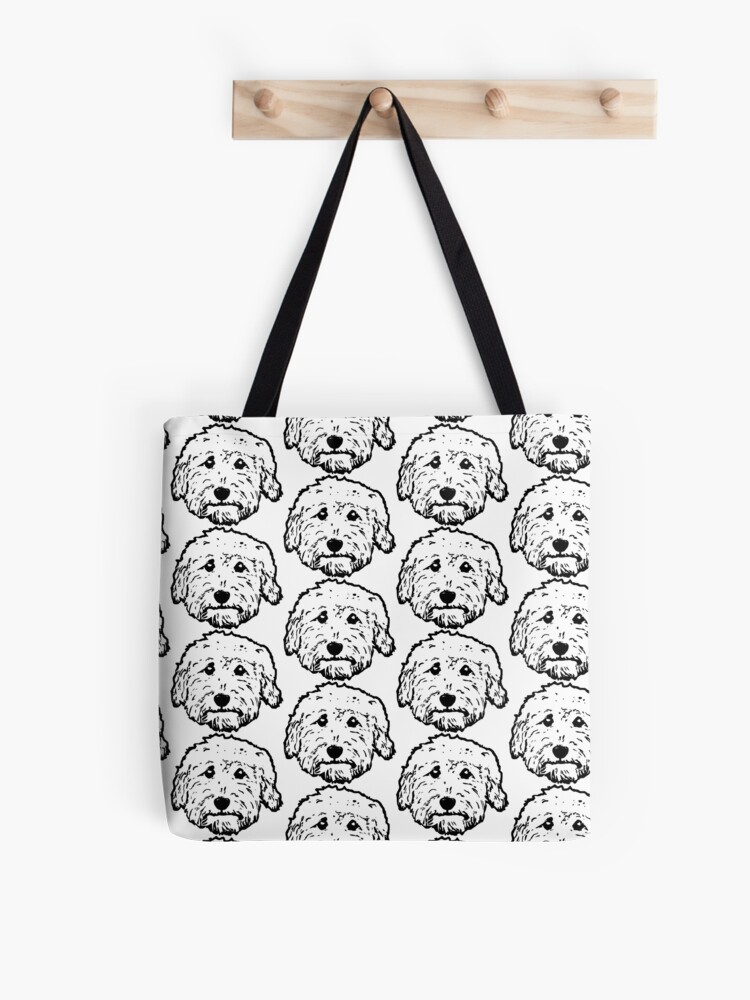 Goldendoodle Canvas Tote Bag - Swirl