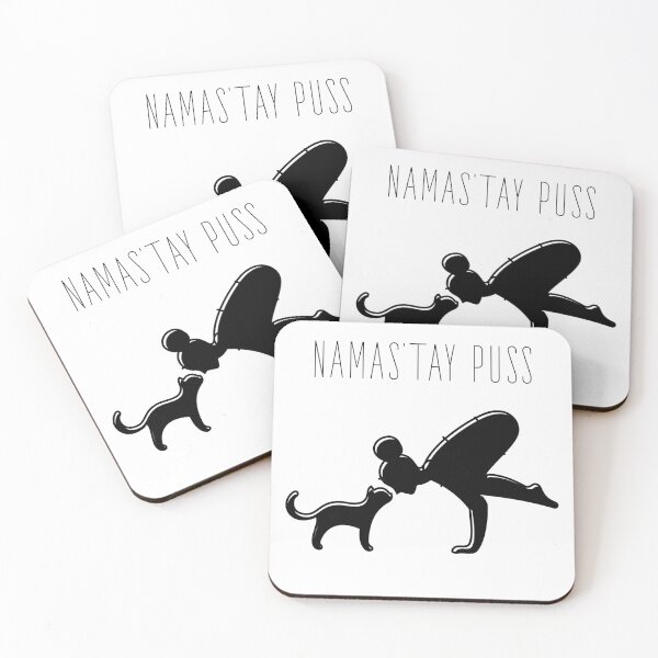 Item preview, Namas’tay puss typography text art quote by Word Fandom - wordfandom designed and sold by Kerry Pritchard.