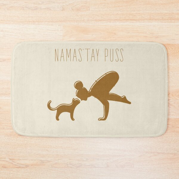 Aperçu de l'œuvre Namas’tay puss typography text art quote by Word Fandom - wordfandom créée et vendue par Kerry Pritchard.