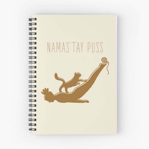 Item preview, Namas’tay puss typography text art quote by Word Fandom - wordfandom designed and sold by Kerry Pritchard.