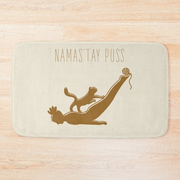 Item preview, Namas’tay puss typography text art quote by Word Fandom - wordfandom designed and sold by Kerry Pritchard.