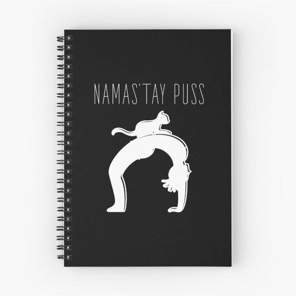 Item preview, Namas’tay puss typography text art quote by Word Fandom - wordfandom designed and sold by Kerry Pritchard.