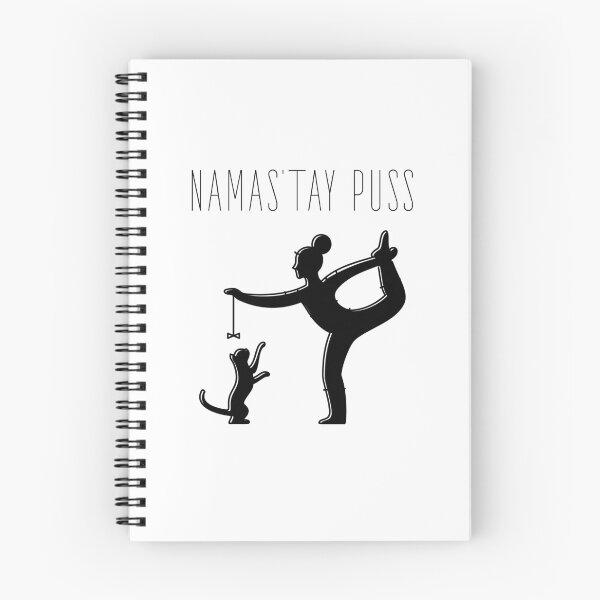 Item preview, Namas’tay puss typography text art quote by Word Fandom - wordfandom designed and sold by Kerry Pritchard.