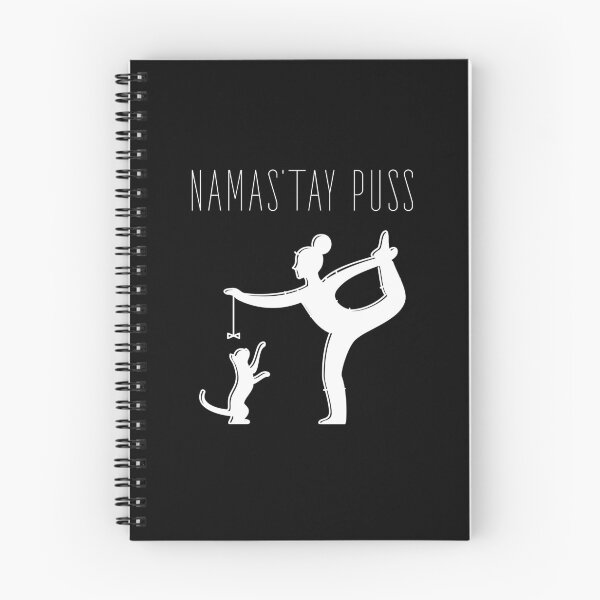 Item preview, Namas’tay puss typography text art quote by Word Fandom - wordfandom designed and sold by Kerry Pritchard.