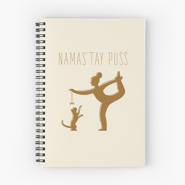 Item preview, Namas’tay puss typography text art quote by Word Fandom - wordfandom designed and sold by Kerry Pritchard.
