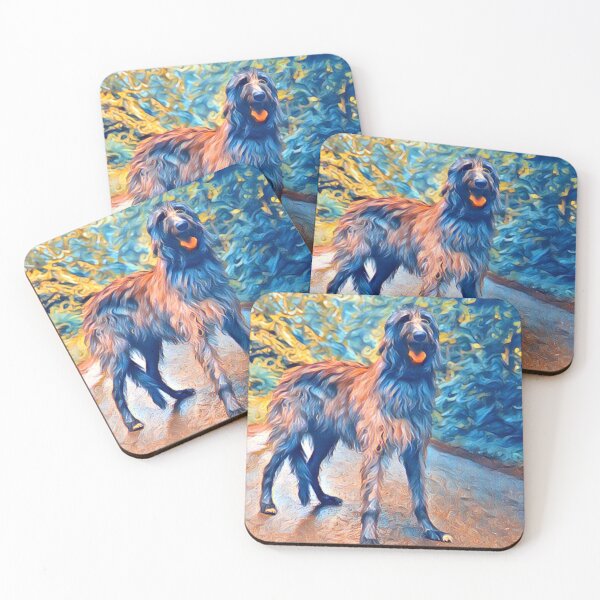 Item preview, Magnificent Scottish Deerhound in the Forest designed and sold by DeerhoundRhodry.