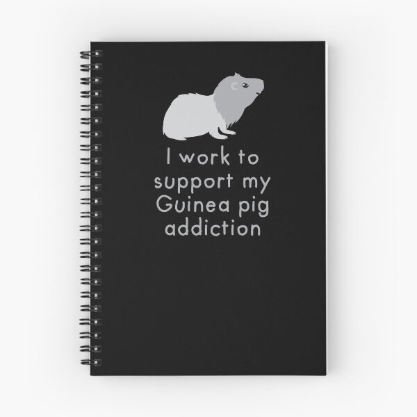 Item preview, I work to support my Guinea pig addiction designed and sold by jazzydevil.