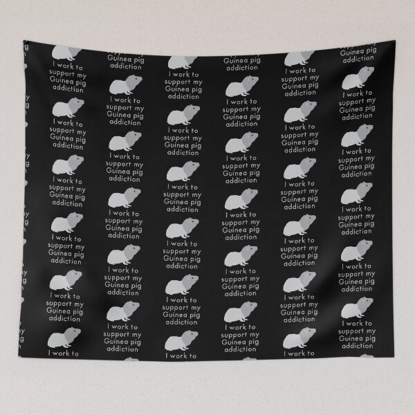 Item preview, I work to support my Guinea pig addiction designed and sold by jazzydevil.