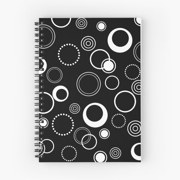 Item preview, Black and White Retro Circles Pattern designed and sold by ArtformDesigns.