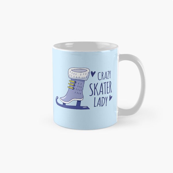 Item preview, Crazy Skater lady with blue skate designed and sold by jazzydevil.