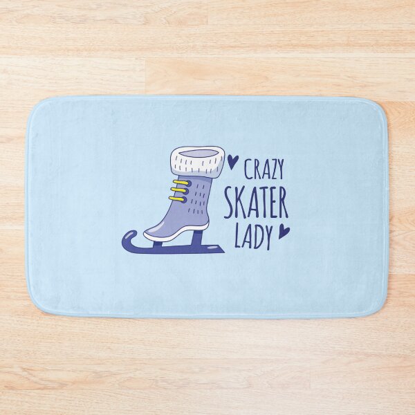 Item preview, Crazy Skater lady with blue skate designed and sold by jazzydevil.