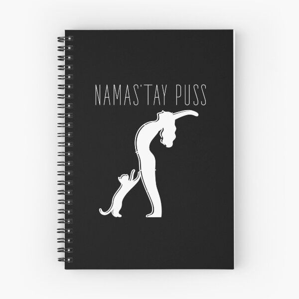 Item preview, Namas’tay puss typography text art quote by Word Fandom - wordfandom designed and sold by Kerry Pritchard.