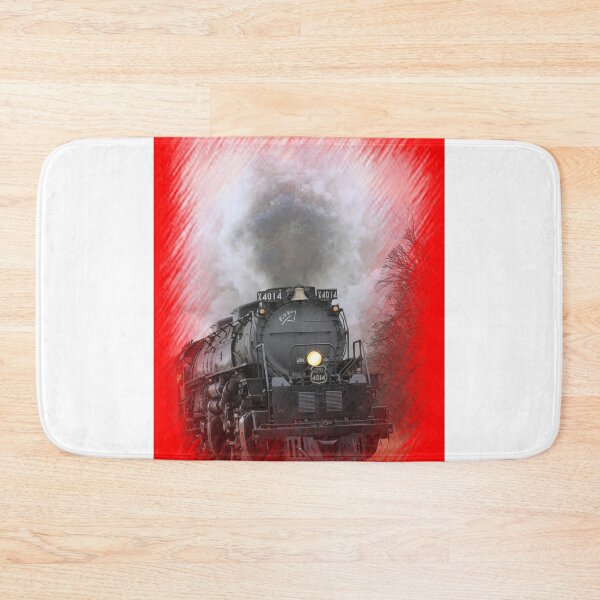 Item preview, Big Boy 4014 Steaming threw Black Wolf Kansas with tree's and cloud's. designed and sold by ROBERTDBROZEK.