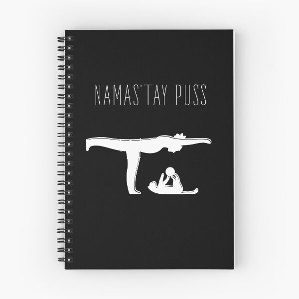Item preview, Namas’tay puss typography text art quote by Word Fandom - wordfandom designed and sold by Kerry Pritchard.