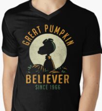 Great Pumpkin Believer Men's V-Neck T-Shirt