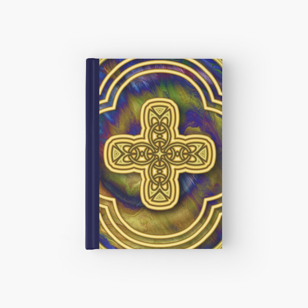 Gold Cross Hardcover Journal