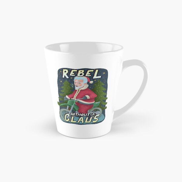 Item preview, Funny Ugly Christmas Sweater Santa Claus Motorcycle Rebel designed and sold by emkayhess.