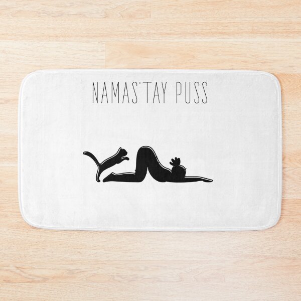 Aperçu de l'œuvre Namas’tay puss typography text art quote by Word Fandom - wordfandom créée et vendue par Kerry Pritchard.