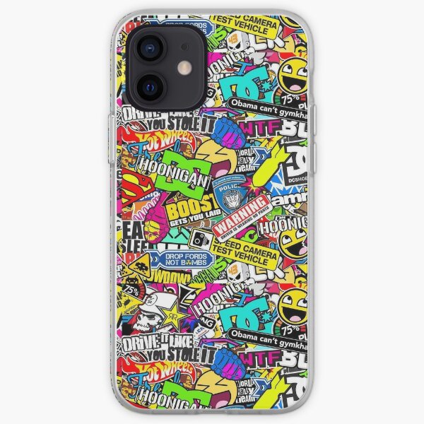 Stickerbomb Iphone Hullen Cover Redbubble