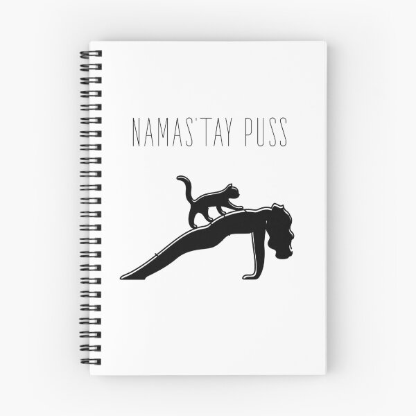 Item preview, Namas’tay puss typography text art quote by Word Fandom - wordfandom designed and sold by Kerry Pritchard.