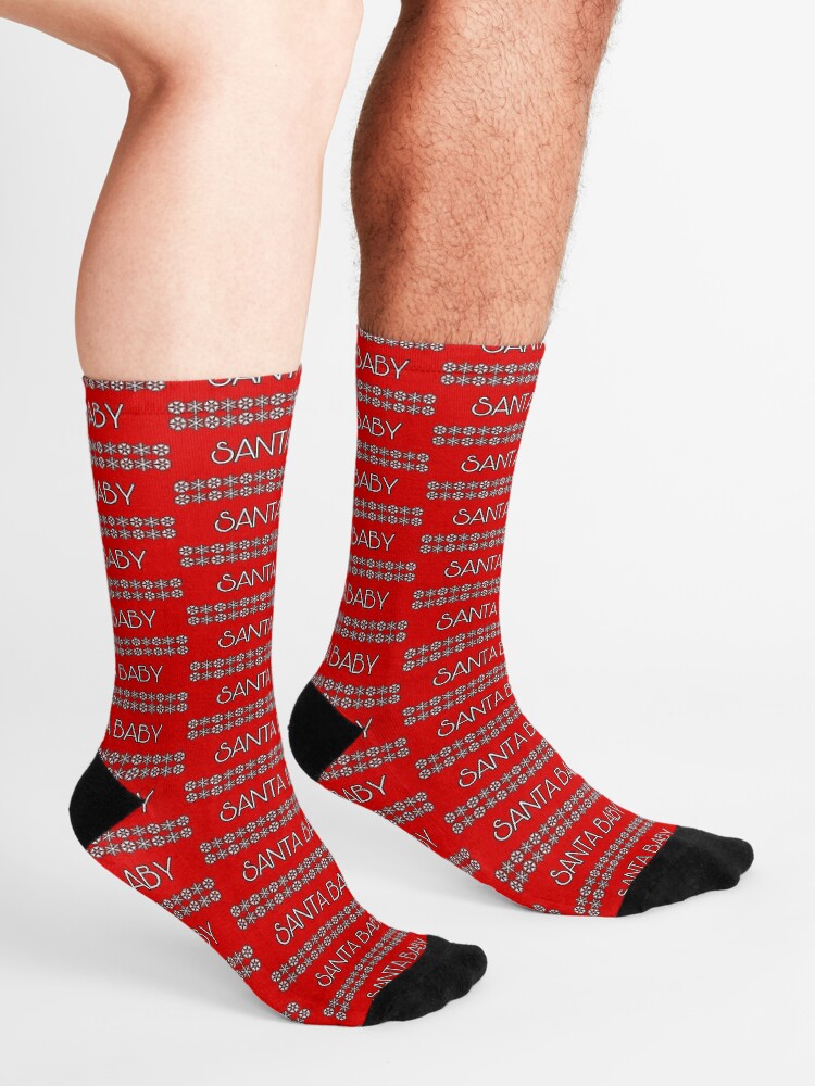 santa baby socks