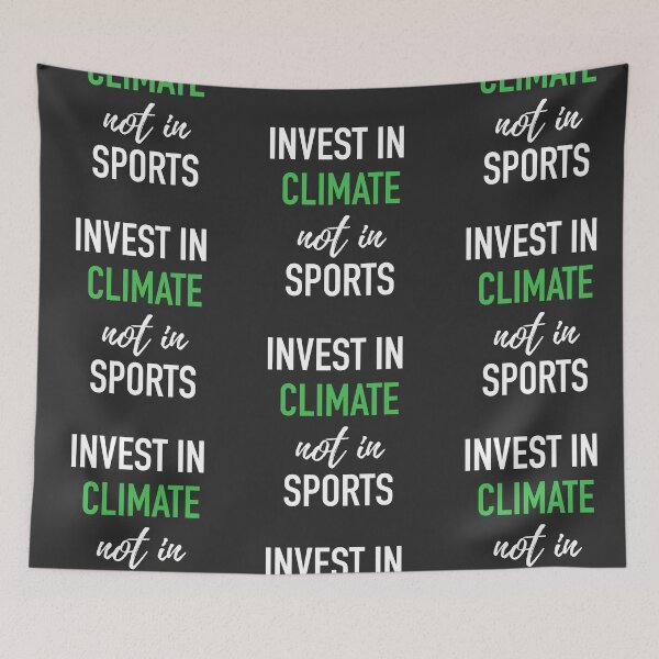Item preview, Harvard Yale Game 2019 - Invest In Climate Not in Sports - Typographic Version designed and sold by isstgeschichte.