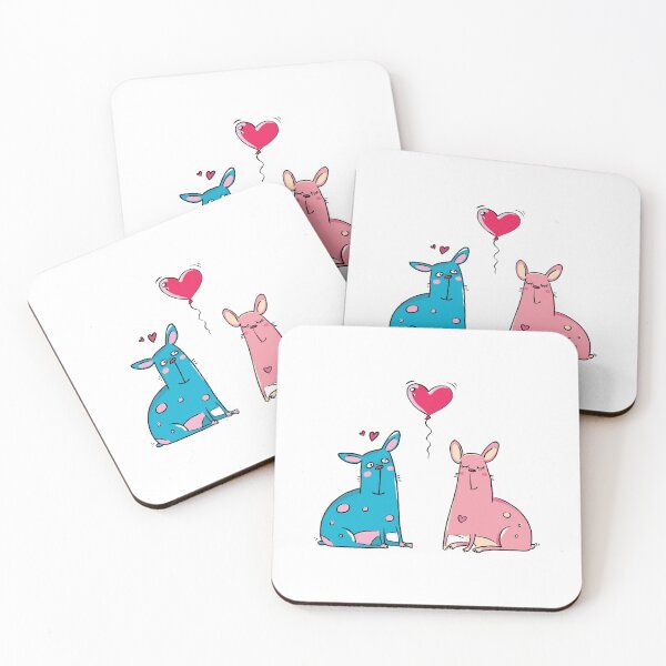 Item preview, LOVE Blue and Pink Dog  designed and sold by All-Streets.