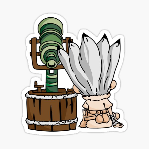 Senku Ishigami Chibi Teleskop Sticker