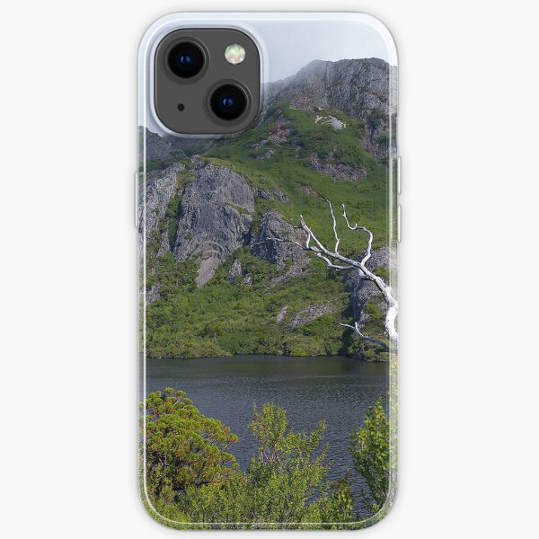 The Dark Waters Of Crater Lake Cradle Mountain Tasmania iPhone Soft Case