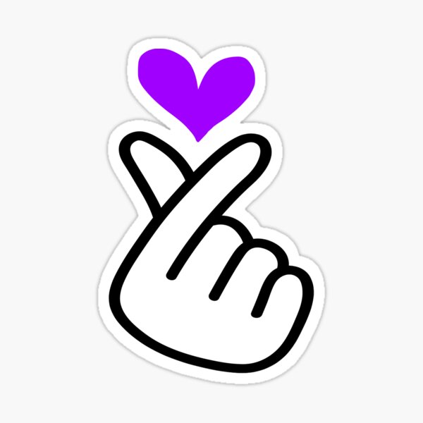 I Purple you stickers heart shapes