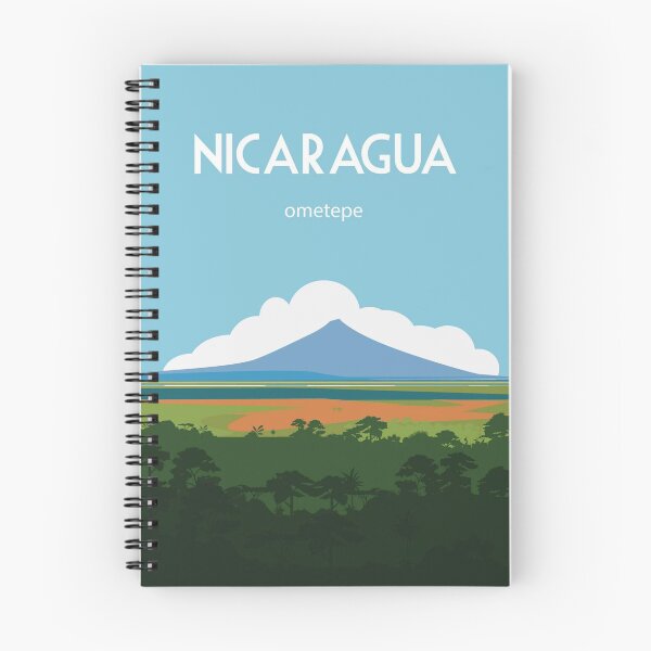 Item preview, Nicaragua travel poster volcano ometepe designed and sold by Arctic frame studio.