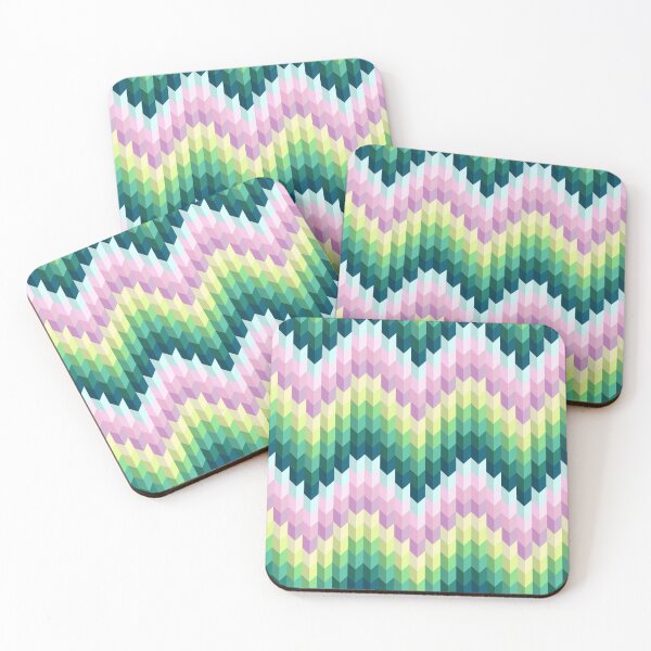 Item preview, Tiled Chevron Pattern - Green and Purple designed and sold by MaplewoodMerch.